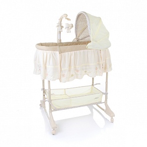 Кроватка-Люлька детская Sweet Dream, mobile 3 в 1 (Jetem, 3 in 1 Bassinet Cream)